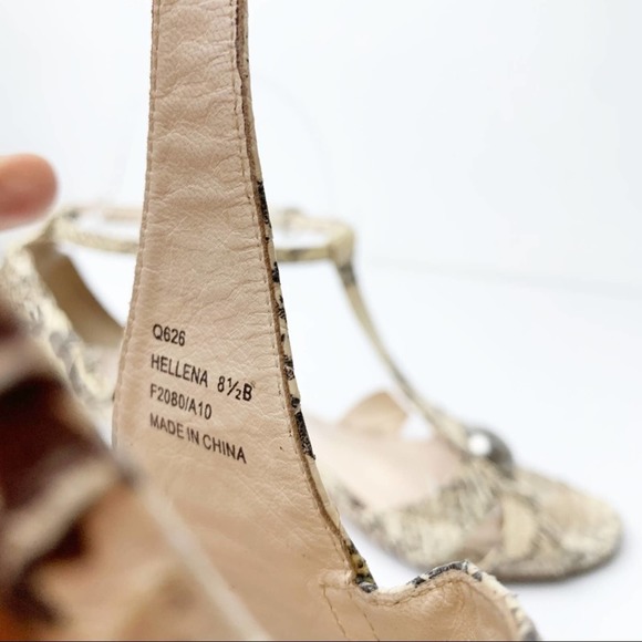 Coach Python Print Snakeskin Heels SZ 8.5 - Picture 9 of 10